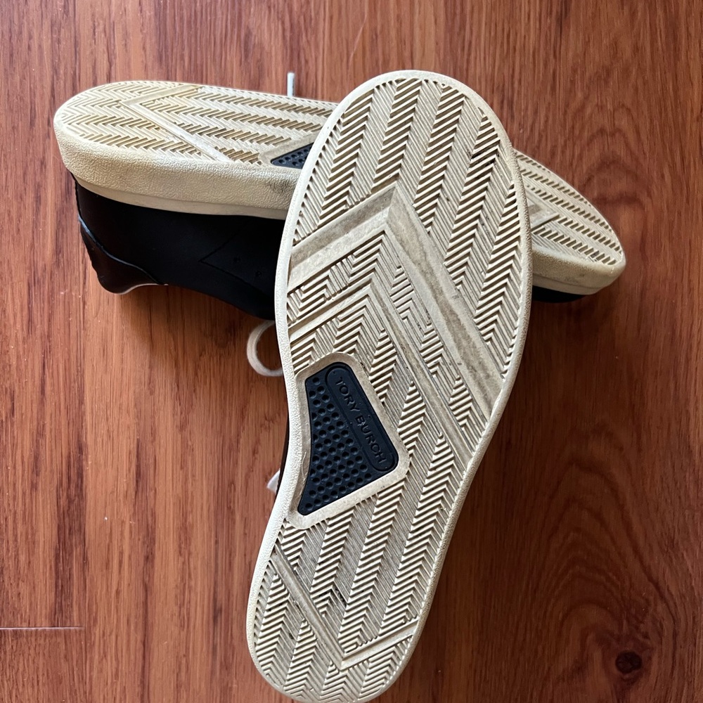 Tory Burch Black and White Sneakers - Picture 5 of 12